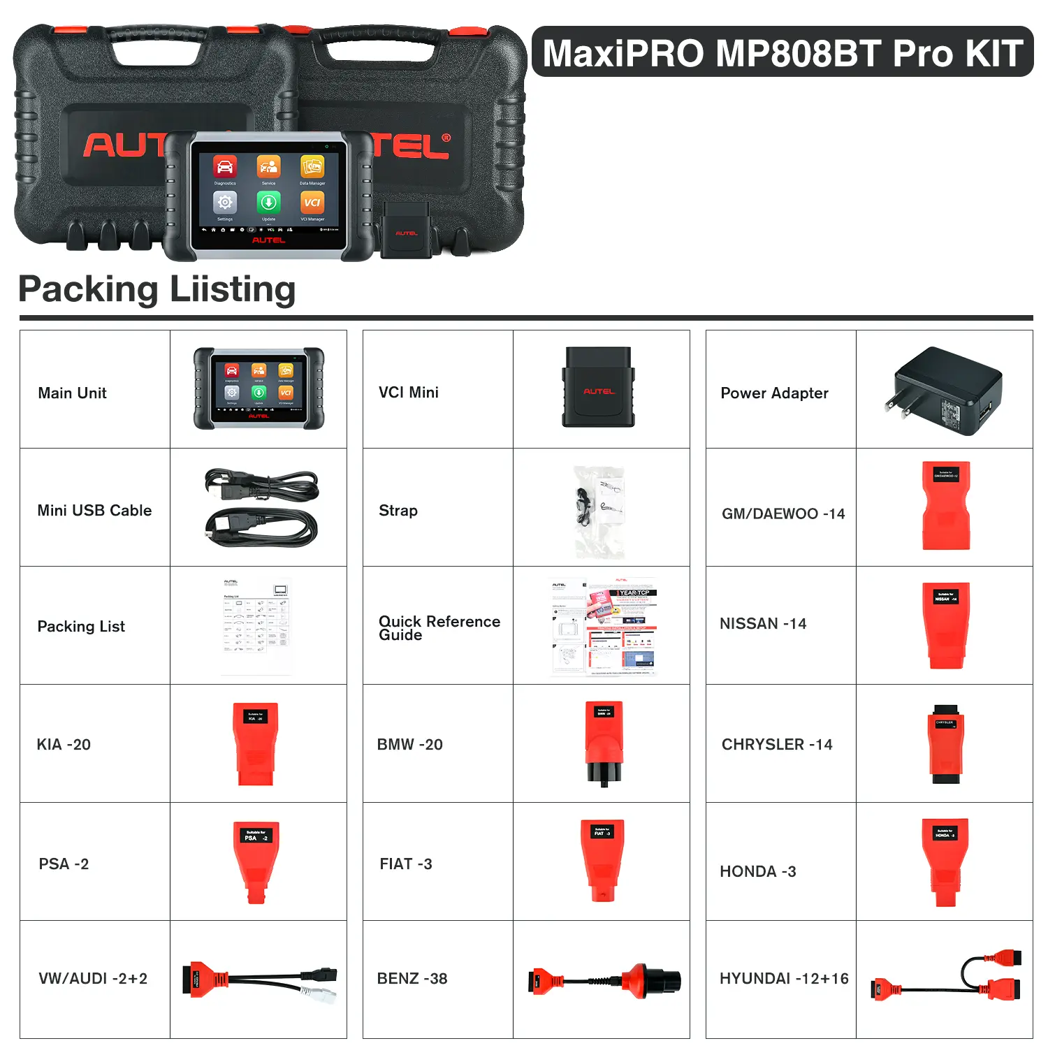 Autel MaxiPro MP808BT PRO KIT - Image 4