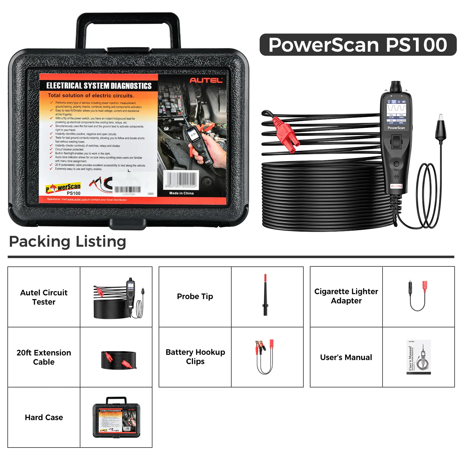 Autel PowerScan PS100 - Black ver. - Image 3